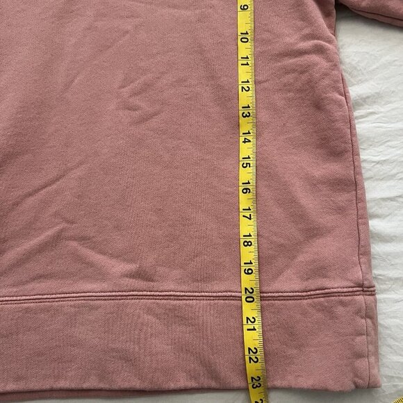 Madewell Mile(s) Size S Pink Mock Turtleneck Sweatshirt Active Pullover Cotton - Picture 6 of 7